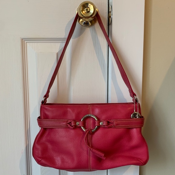 The Sak hot pink pebbled leather shoulder bag/purse - Picture 2 of 8